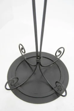 Porte-manteau en fer forgé et arbre à hall debout postmoderne italien des années 1980