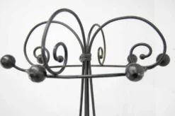 Porte-manteau en fer forgé et arbre à hall debout postmoderne italien des années 1980