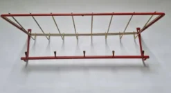 Porte-manteau en laiton des années 1960, Allemagne, style mid-century.