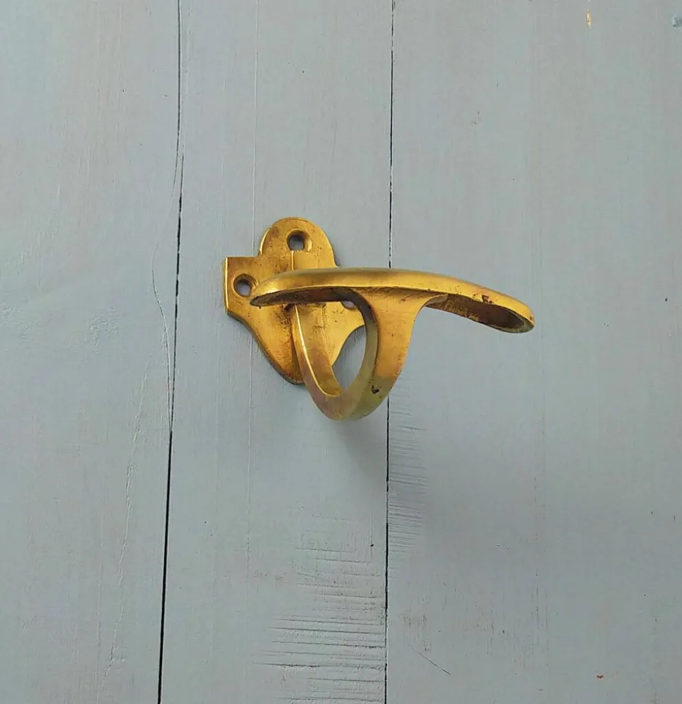 Porte-manteau en laiton style marin