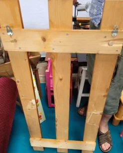 Porte manteau en pin années 70