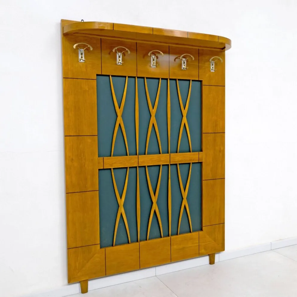 Porte-manteau en érable Art Déco italien dans le style de Paolo Buffa des années 1950