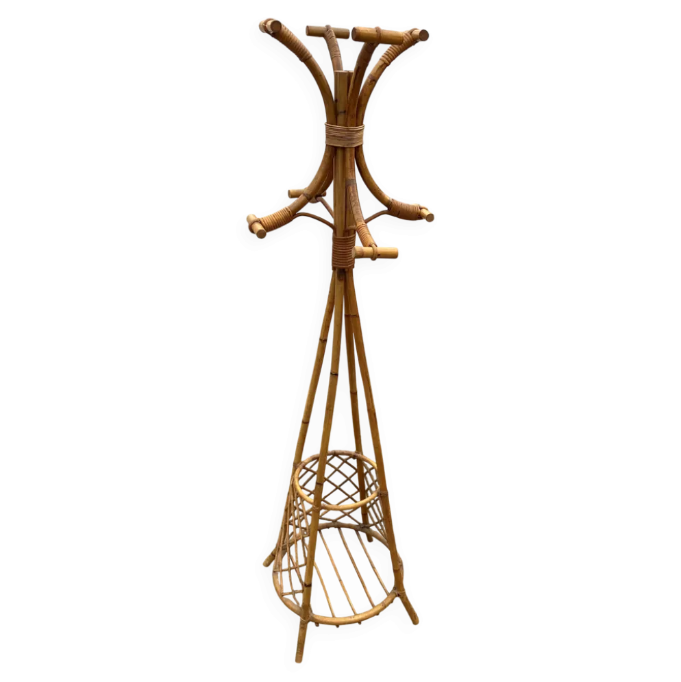 Portemanteau en rotin, 1970