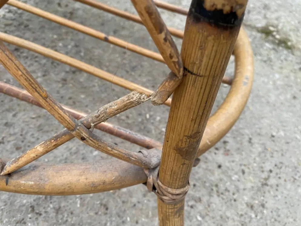 Portemanteau en rotin, 1970