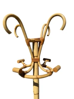 Portemanteau en Rotin des années 60 France