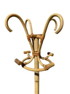 Portemanteau en Rotin des années 60 France