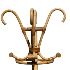 Portemanteau en Rotin des années 60 France
