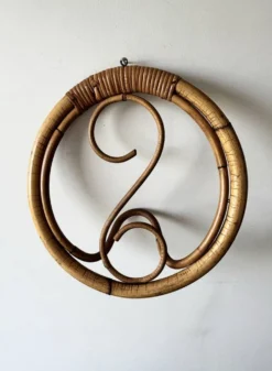 Porte manteau en rotin Franco Albini 1960