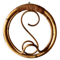 Porte manteau en rotin Franco Albini 1960