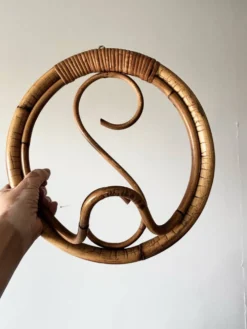 Porte manteau en rotin Franco Albini 1960