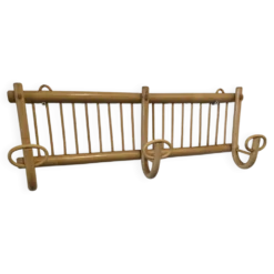 Porte manteau en rotin vintage