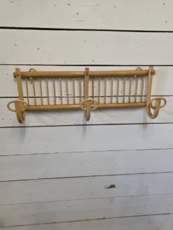 Porte manteau en rotin vintage