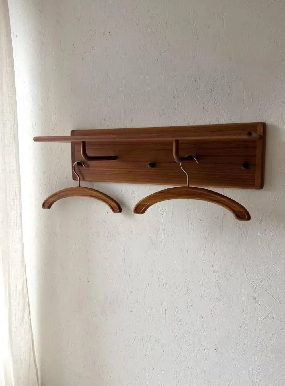 Porte-manteau en teck de Kai Kristiansen pour Vildbjerg Møbelfabrik