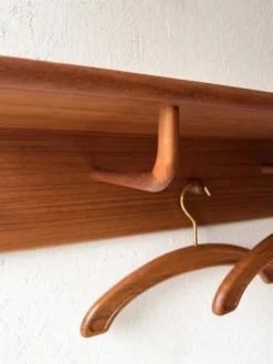 Porte-manteau en teck de Kai Kristiansen pour Vildbjerg Møbelfabrik