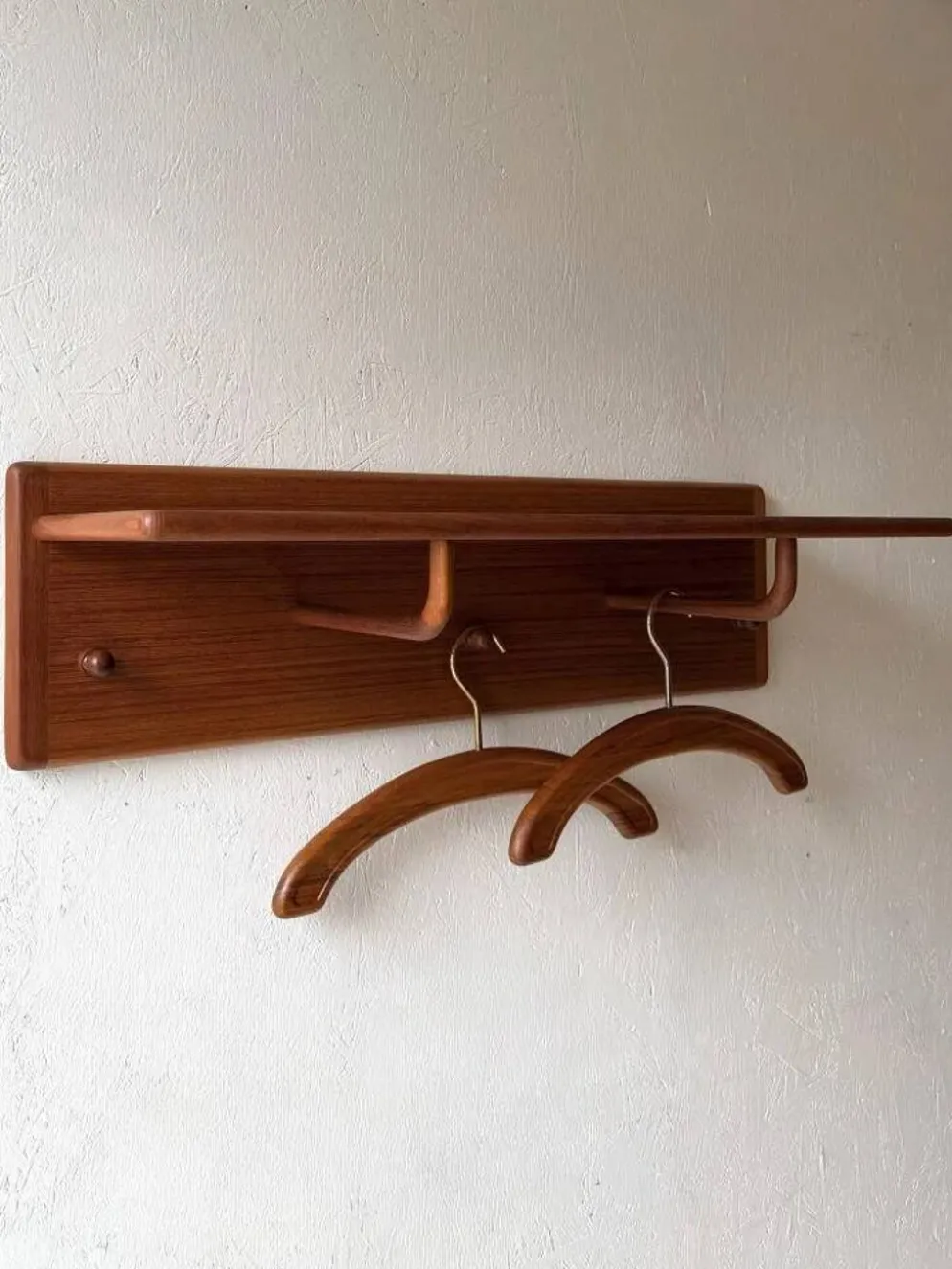 Porte-manteau en teck de Kai Kristiansen pour Vildbjerg Møbelfabrik