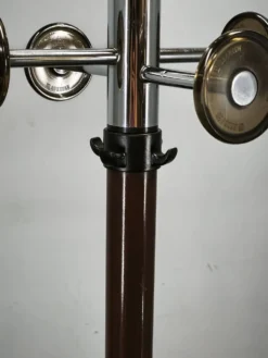 Porte-manteau et porte-parapluie en chrome de l'ère spatiale italienne des années 1970 par Cazzaro