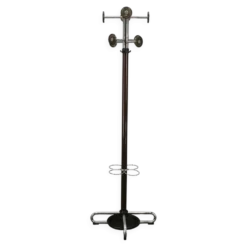 Porte-manteau et porte-parapluie en chrome de l'ère spatiale italienne des années 1970 par Cazzaro