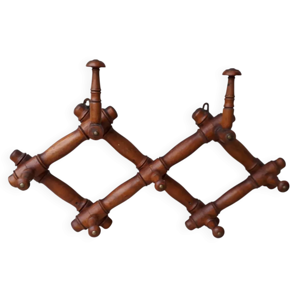Portemanteau extensible en bois