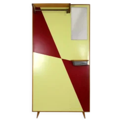 Porte-manteau géométrique vintage de Drevokov Blatna, années 1970