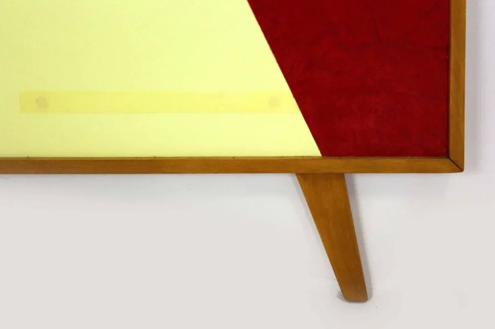 Porte-manteau géométrique vintage de Drevokov Blatna, années 1970