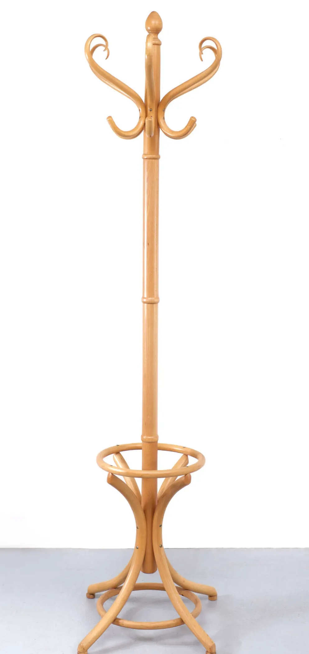 Porte-manteau hêtre Thonet années 1960