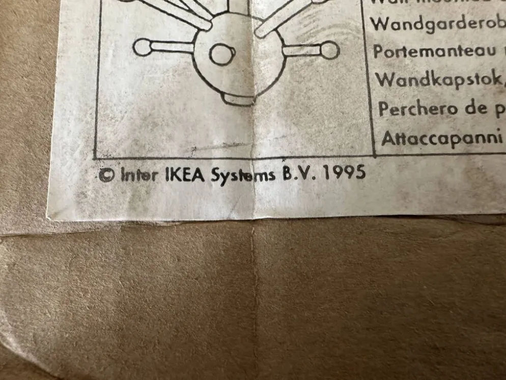 Porte manteau IKEA spoutnik design années 90
