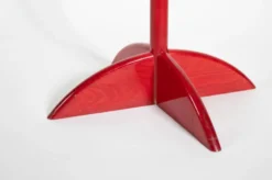 Porte-manteau italien de Mauro Pasquinelli en bois laqué rouge, années 1960