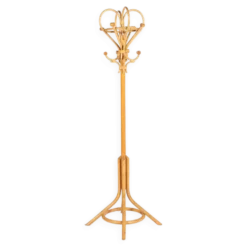 Porte-manteau italien en bambou et rotin, années 1980