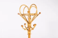 Porte-manteau italien en bambou et rotin, années 1980