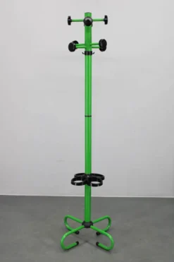 Porte-manteau italien en métal laqué des années 1970 avec porte-parapluie