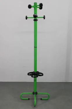 Porte-manteau italien en métal laqué des années 1970 avec porte-parapluie