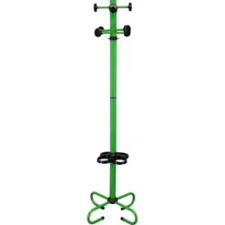 Porte-manteau italien en métal laqué des années 1970 avec porte-parapluie