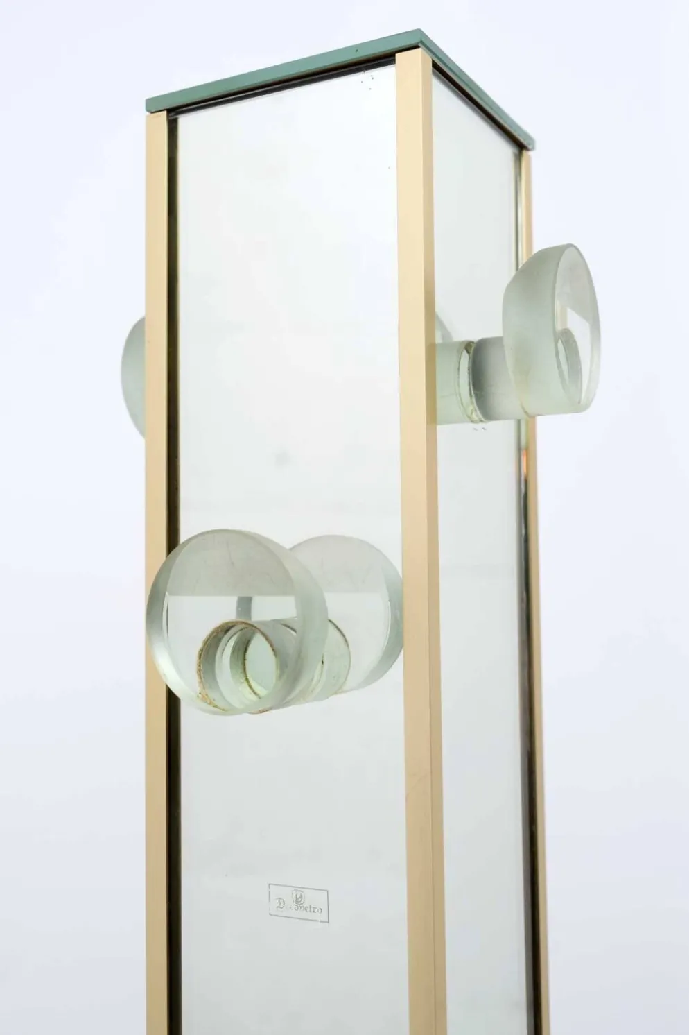 Porte manteau italien moderne de style Mid-Century Modern Decorvetro, années 1970