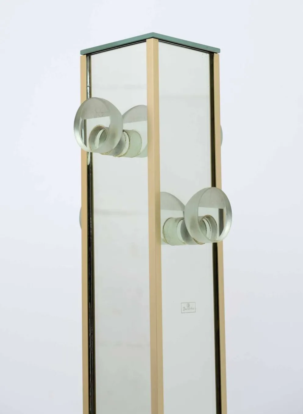 Porte manteau italien moderne de style Mid-Century Modern Decorvetro, années 1970