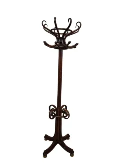 Porte-manteau élégant en colonne style Thonet