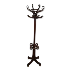 Porte-manteau élégant en colonne style Thonet