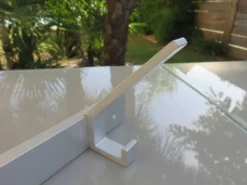 Porte manteau moderniste en aluminium années 70