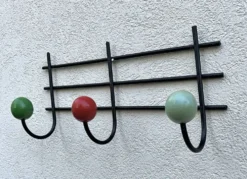 Porte-manteau mural années 50 style Féraud