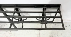 Porte manteau mural Art Déco en fer forgé martelé XX siècle