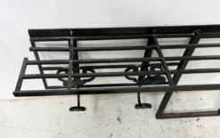 Porte manteau mural Art Déco en fer forgé martelé XX siècle