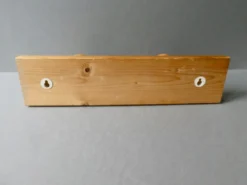 Portemanteau mural avec 2 patères boules en pin