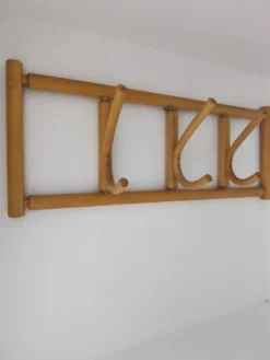 Porte-manteau mural bois courbé
