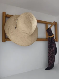 Porte-manteau mural bois courbé
