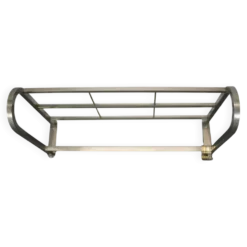 Porte-manteau mural chromé Bauhaus des années 1930
