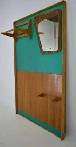 Porte-manteau mural des années 1970, Tchécoslovaquie.