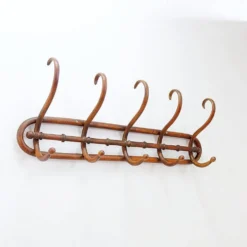 Porte-manteau mural en bois courbé - Début du 20ème siècle
