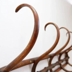 Porte-manteau mural en bois courbé - Début du 20ème siècle