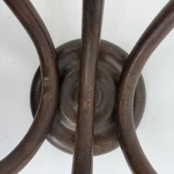 Porte-manteau mural en bois courbé Thonet antique, années 1930