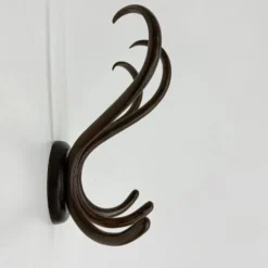 Porte-manteau mural en bois courbé Thonet antique, années 1930