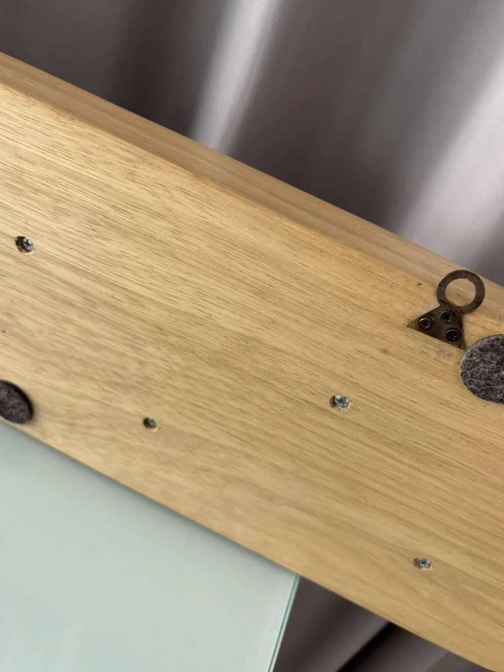 Porte-manteau mural en bois massif vintage – 7 crochets